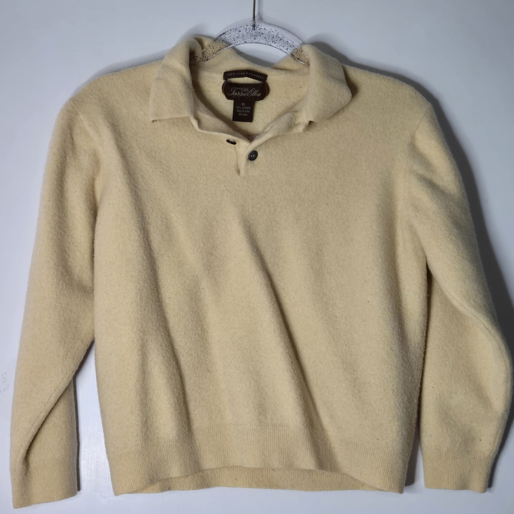 Tasso Elba Women's Cream Crewneck Sweater